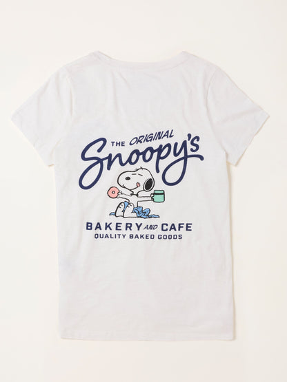 FatFace Navy Blue Cafe Snoopy Pant and Tee Pyjama Set - image 6