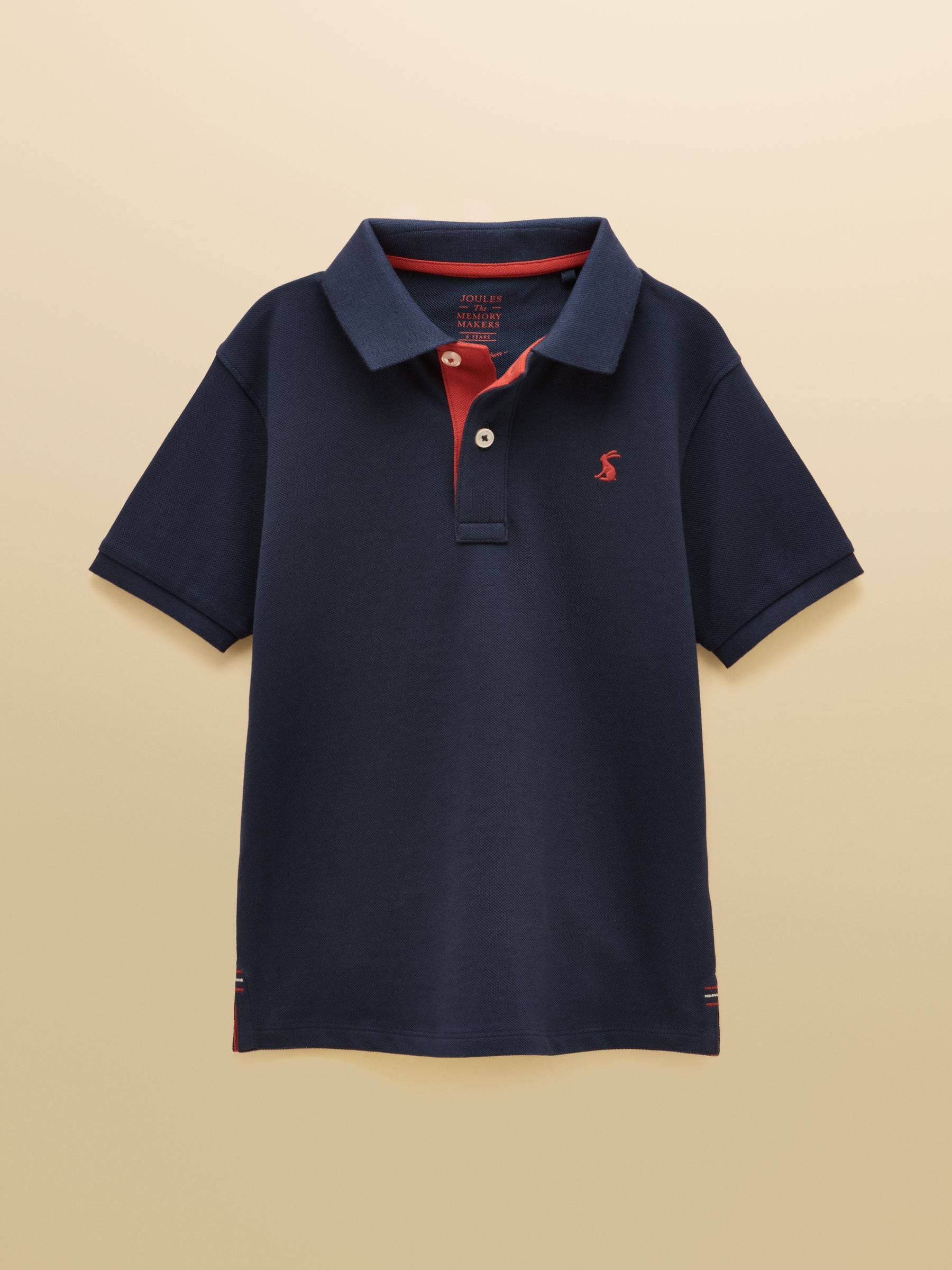 Dsiney Kidz - Joules Boys' Woody Navy Short Sleeve Cotton Polo Shirt image 1