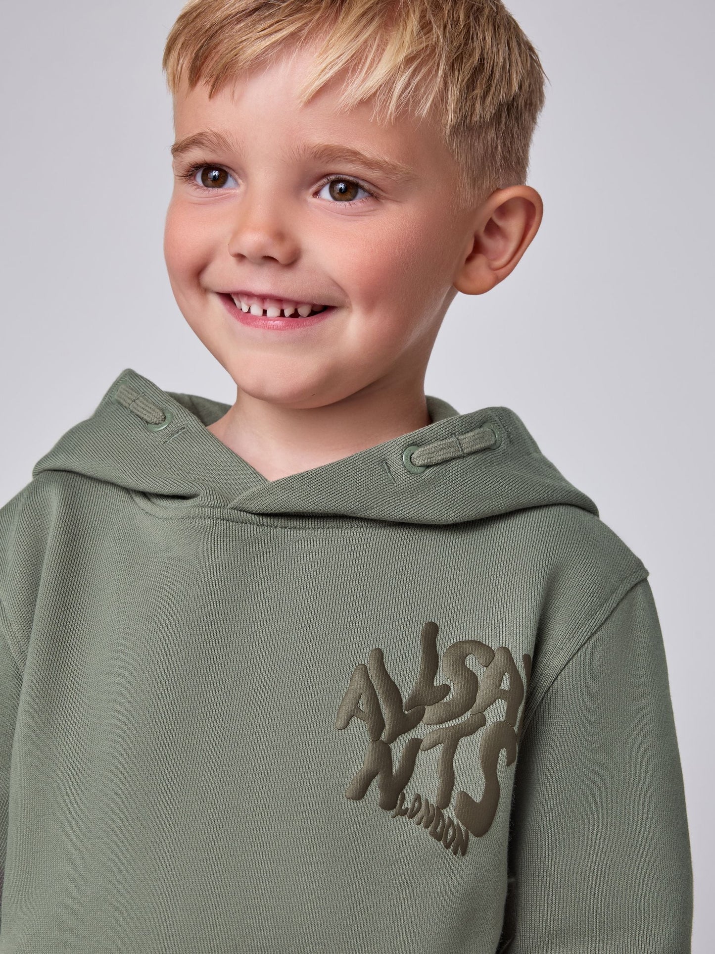 Dsiney Kidz - smALLSAINTS Green Orlando Oversized Pullover Hoodie image 1