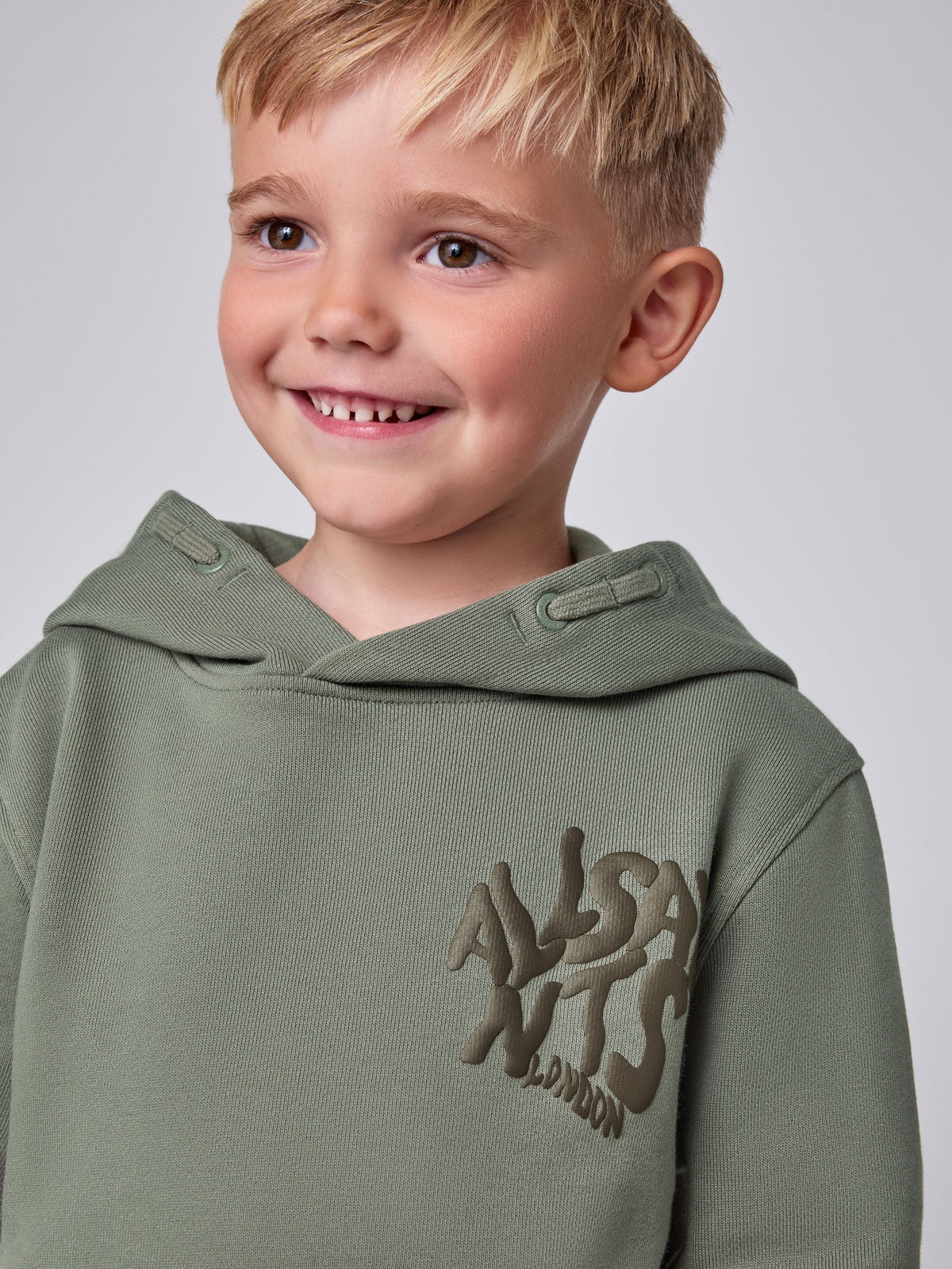 Dsiney Kidz - smALLSAINTS Green Orlando Oversized Pullover Hoodie image 1