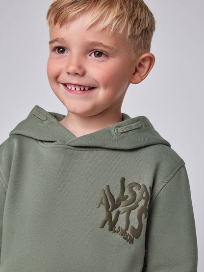 Dsiney Kidz - smALLSAINTS Green Orlando Oversized Pullover Hoodie image 1