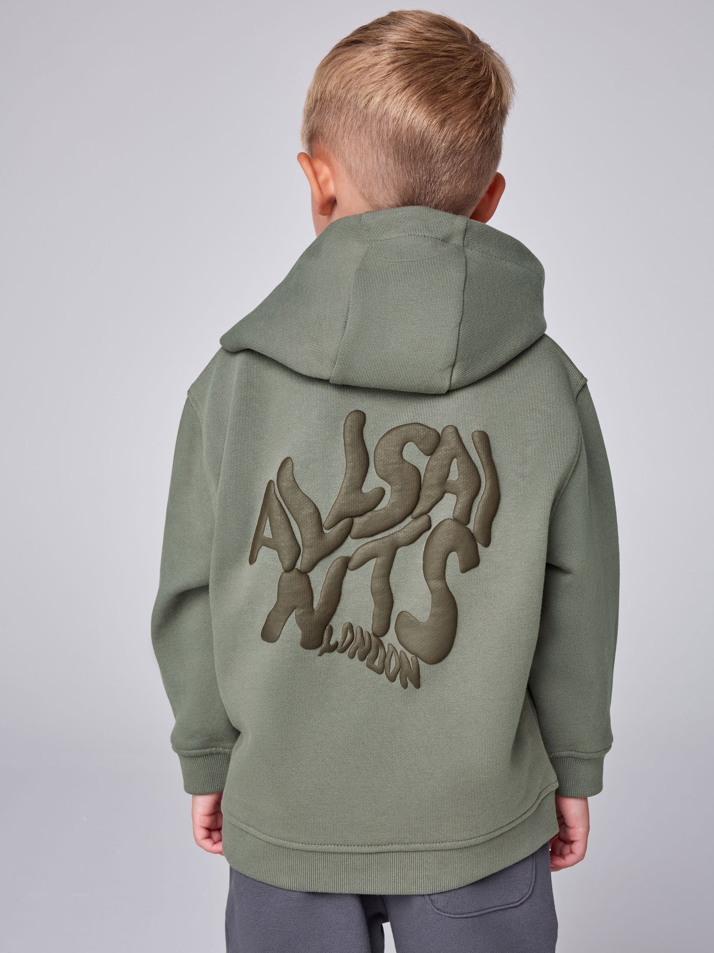 Dsiney Kidz - smALLSAINTS Green Orlando Oversized Pullover Hoodie image 2