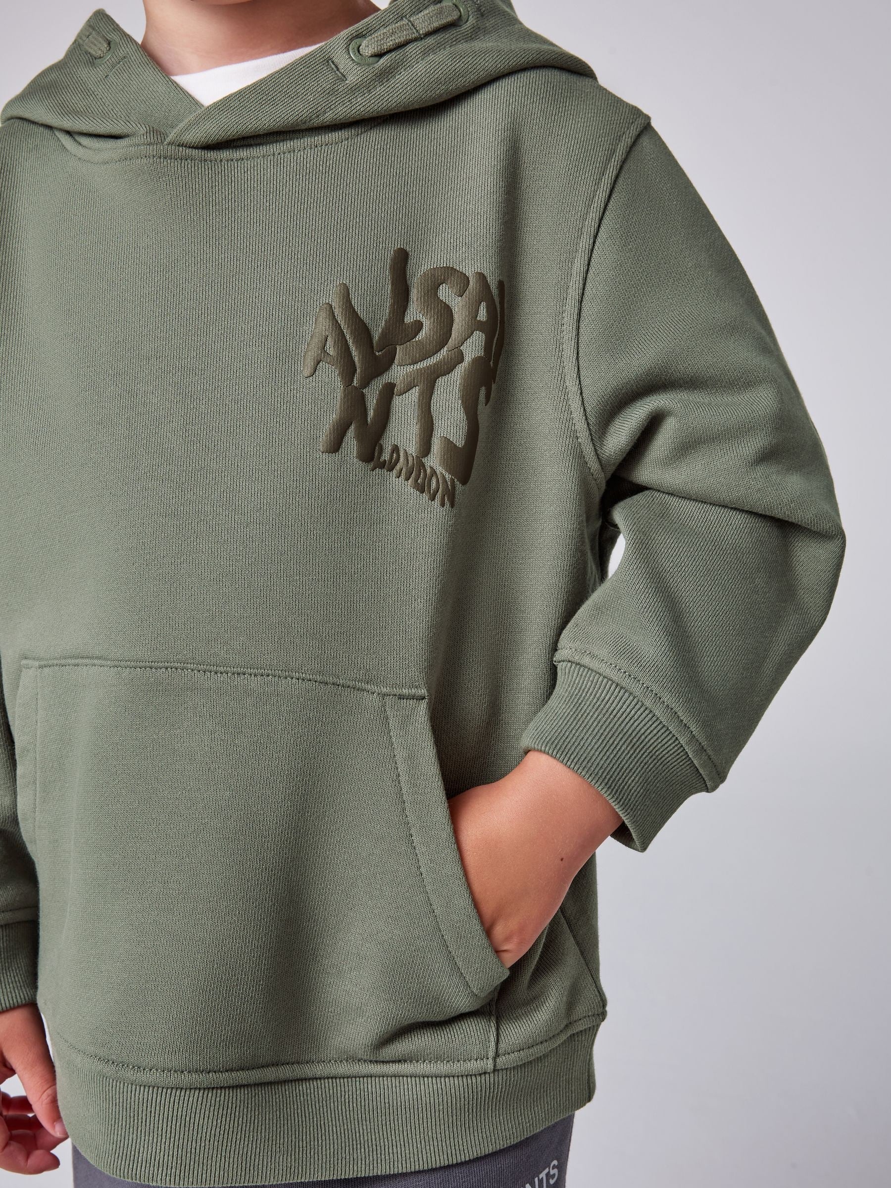 Dsiney Kidz - smALLSAINTS Green Orlando Oversized Pullover Hoodie image 3