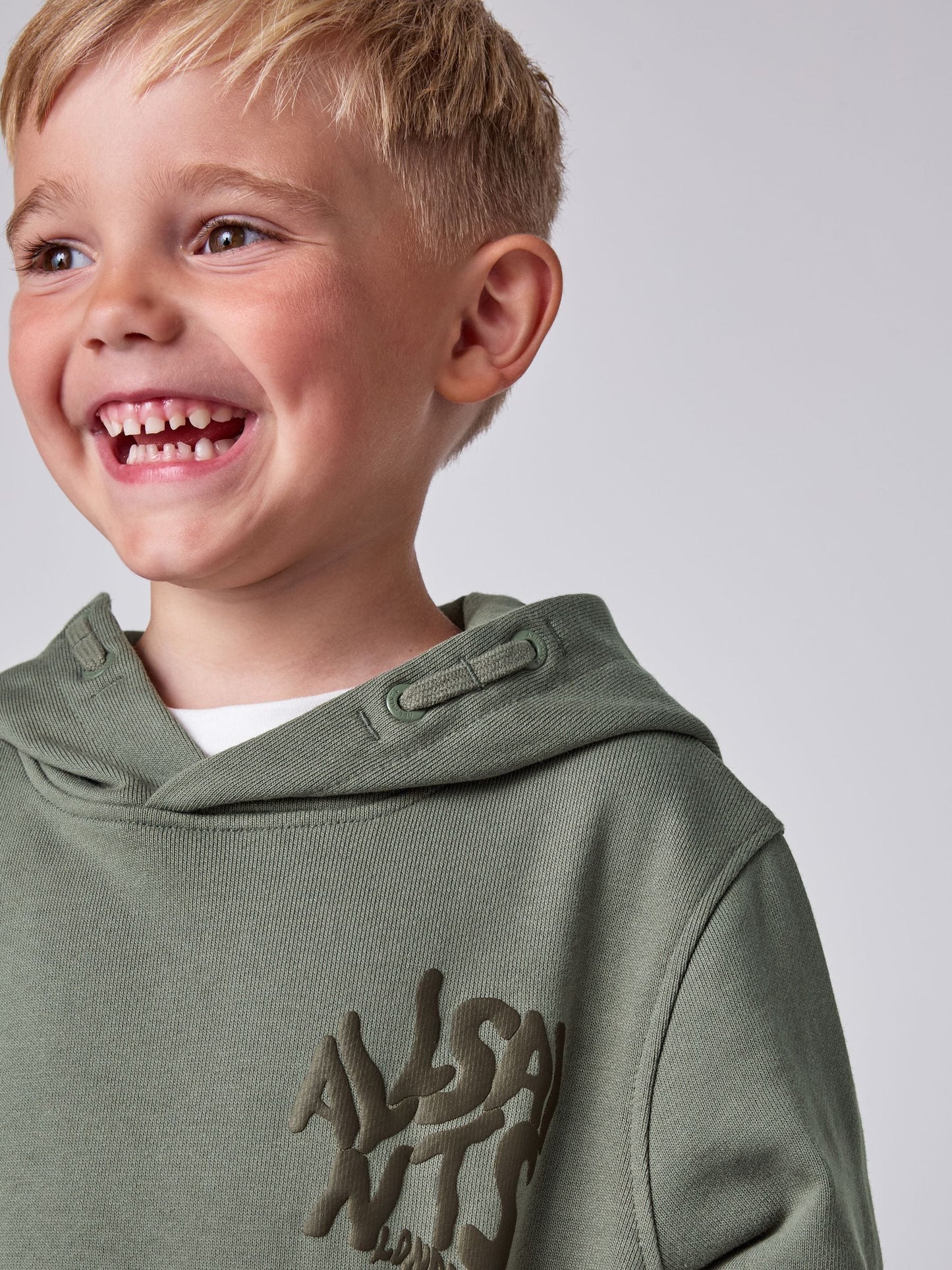 Dsiney Kidz - smALLSAINTS Green Orlando Oversized Pullover Hoodie image 5