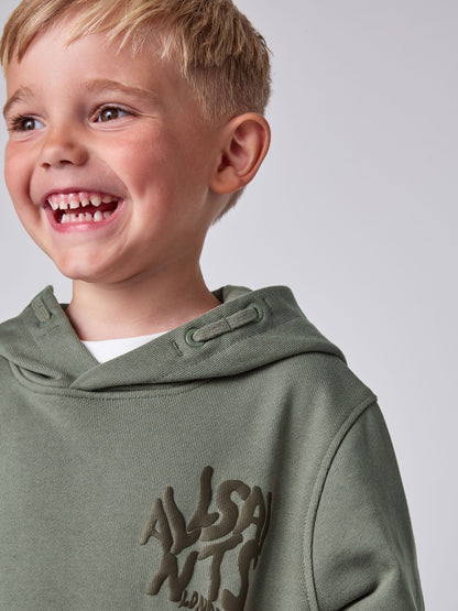 Dsiney Kidz - smALLSAINTS Green Orlando Oversized Pullover Hoodie image 5