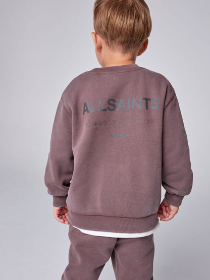 Dsiney Kidz - smALLSAINTS Washed Brown Underground Oversized Sweatshirt and Joggers Set image 3