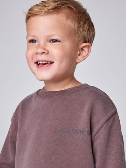Dsiney Kidz - smALLSAINTS Washed Brown Underground Oversized Sweatshirt and Joggers Set image 5