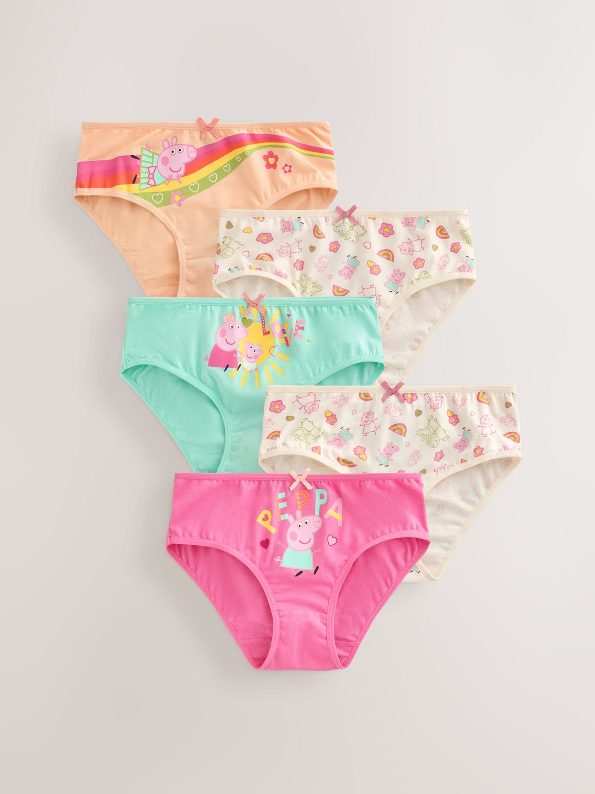 Pink Peppa Pig Briefs 5 Pack (1.5-8yrs) - image 1