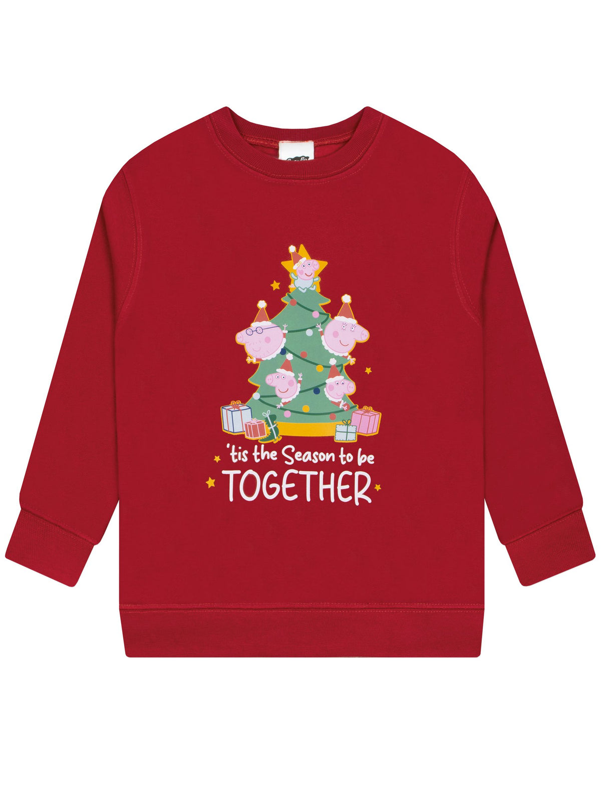 Character Red Peppa Pig Christmas Sweatshirt - image 1