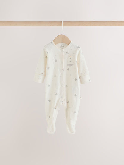 Cream Baby Christmas Sleepsuits 3 Pack (0mths-2yrs) - image 11