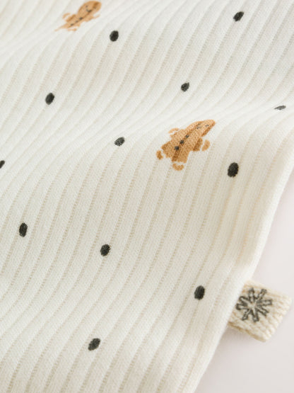 Cream Baby Christmas Sleepsuits 3 Pack (0mths-2yrs) - image 14
