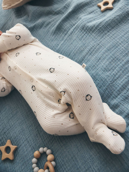 Cream Baby Christmas Sleepsuits 3 Pack (0mths-2yrs) - image 5