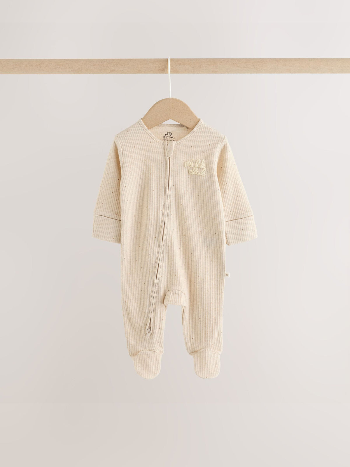 Neutral Milk Club Two Way Zip Baby Sleepsuits 3 Pack (0-2yrs) image 6