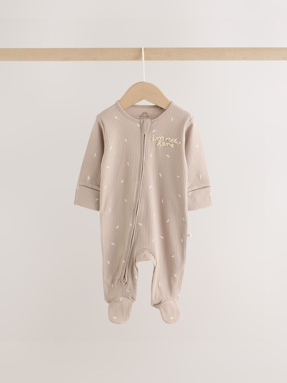Neutral Milk Club Two Way Zip Baby Sleepsuits 3 Pack (0-2yrs) image 7