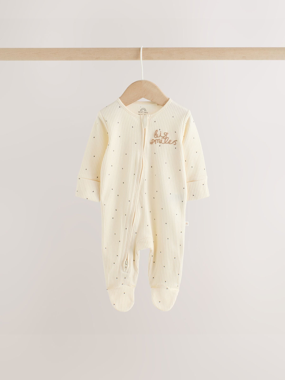 Neutral Milk Club Two Way Zip Baby Sleepsuits 3 Pack (0-2yrs) image 8