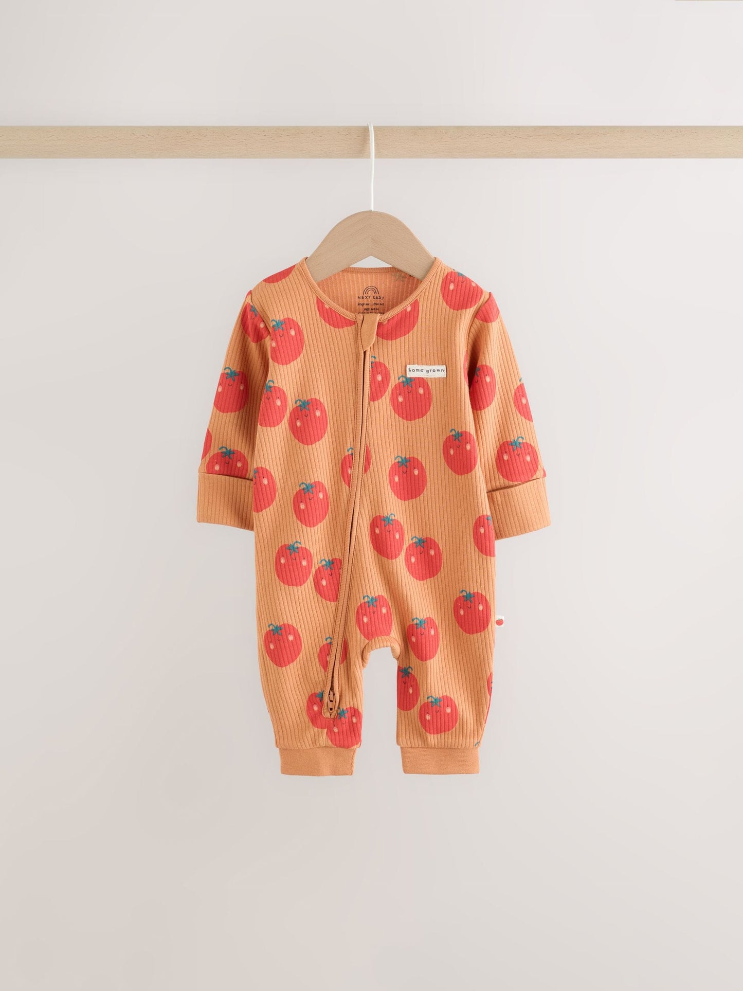 Bright Fruits Two Way Zip Baby Sleepsuits 3 Pack (0-3yrs) image 2