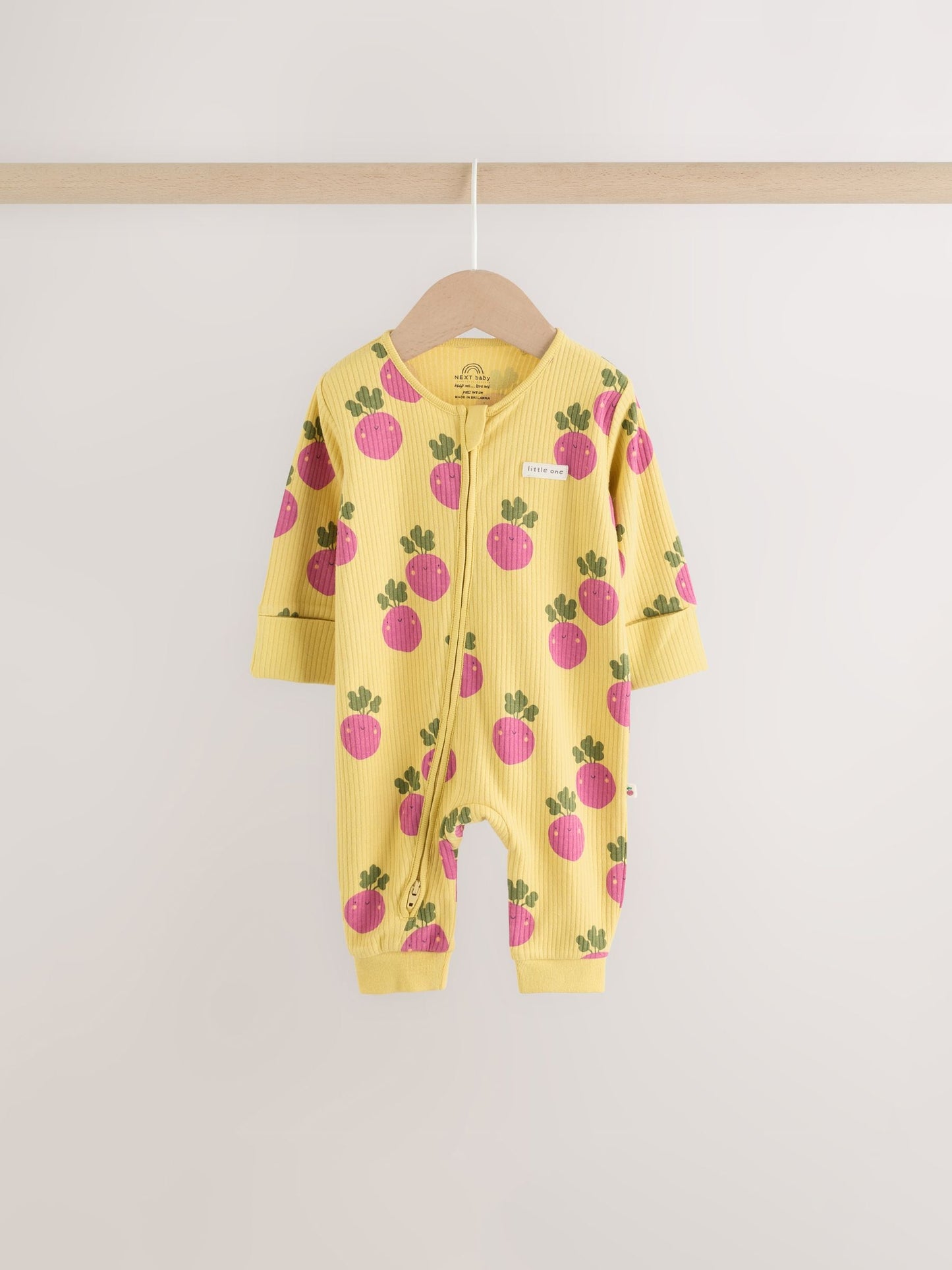 Bright Fruits Two Way Zip Baby Sleepsuits 3 Pack (0-3yrs) image 3