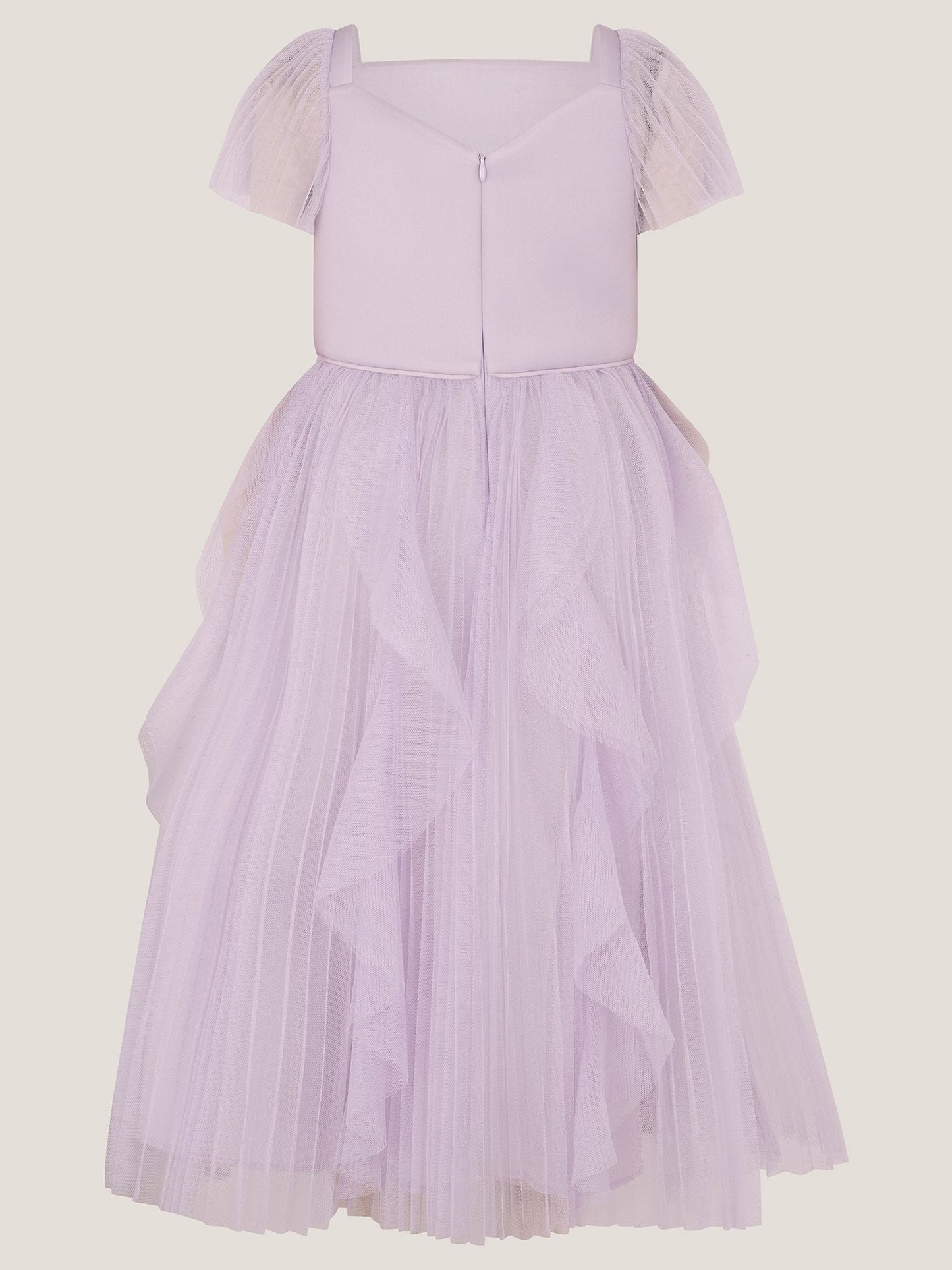 Monsoon Purple Scarla Ruffle Pleated Party Dress image 2