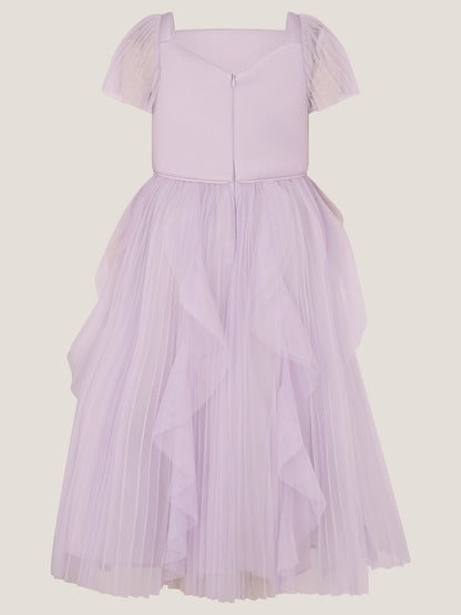 Monsoon Purple Scarla Ruffle Pleated Party Dress image 2