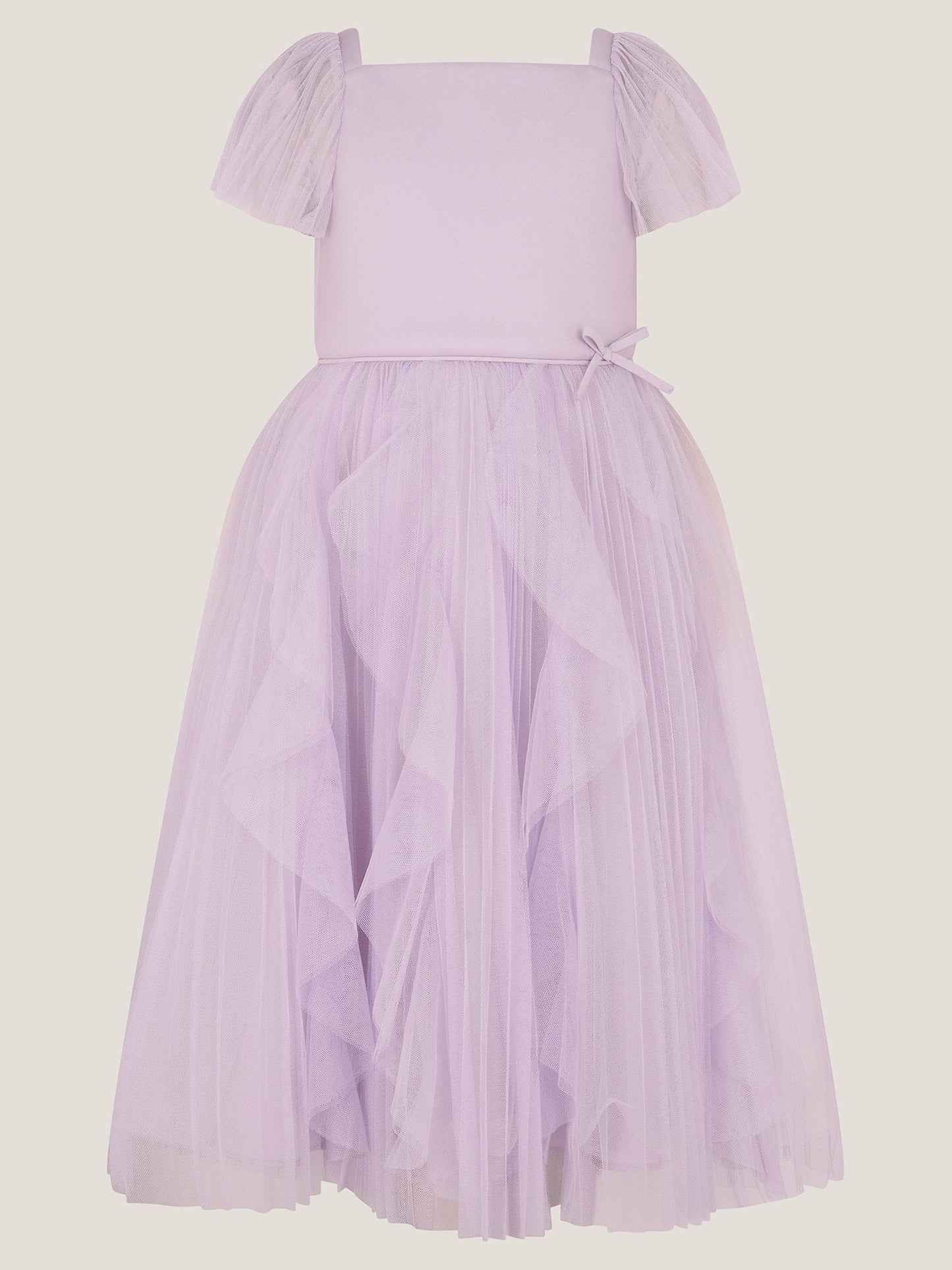 Monsoon Purple Scarla Ruffle Pleated Party Dress image 3