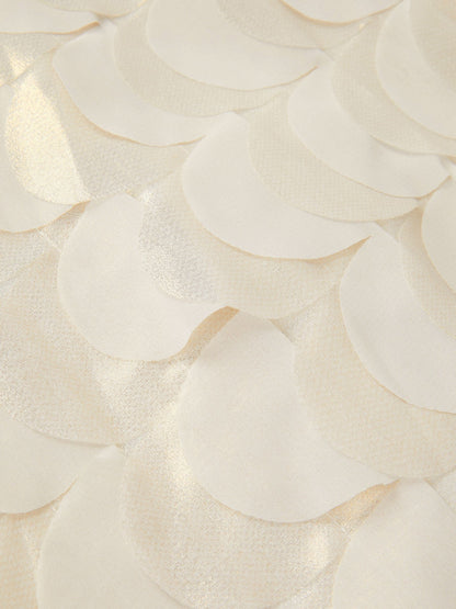 Monsoon Gold Jazzy Shimmer Scallop Frill Dress image 4