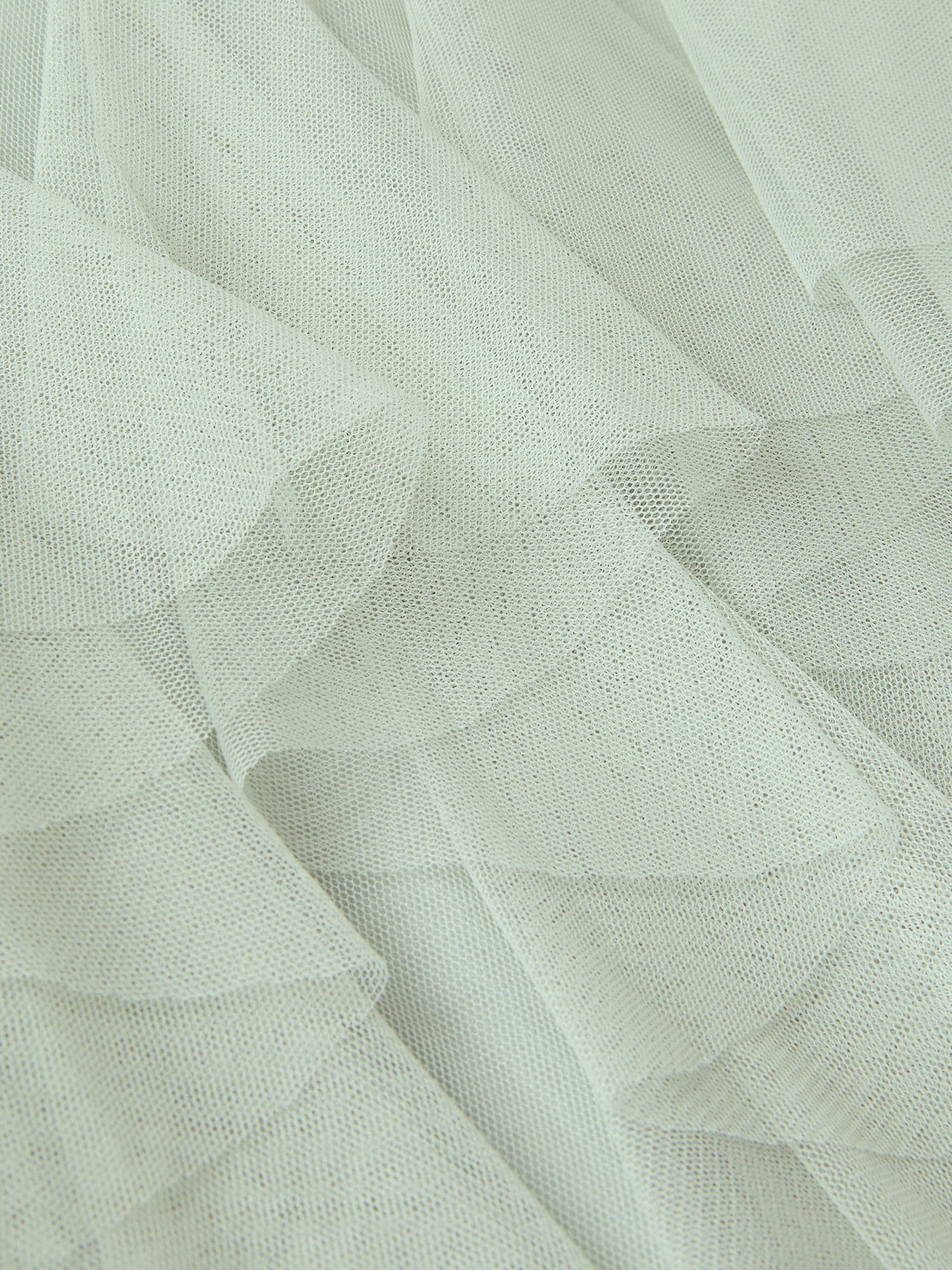 Monsoon Sage Green Nessa Sparkle Collar Waterfall Dress image 4