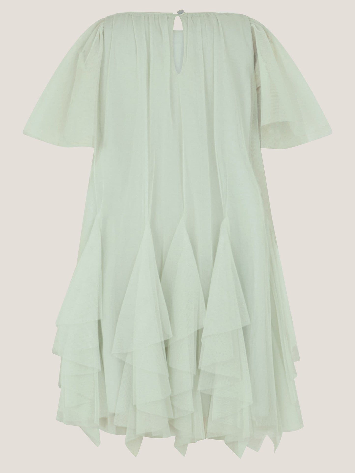 Monsoon Sage Green Nessa Sparkle Collar Waterfall Dress image 3