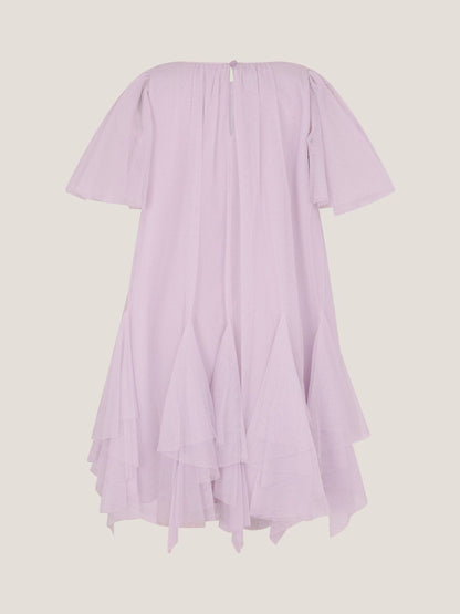 Monsoon Lilac Purple Nessa Sparkle Collar Waterfall Dress image 3