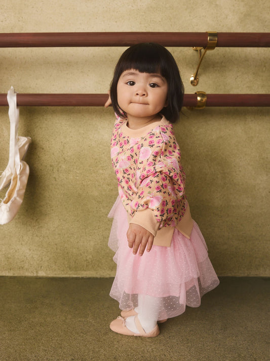 Dsiney Kidz - Pink Floral Cath Kidston Sweat Mesh Dress (3mths-7yrs) image 1