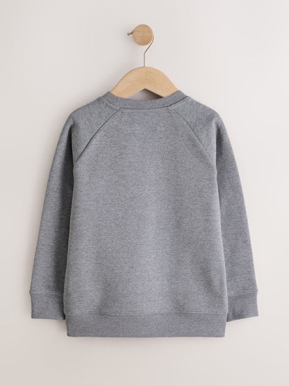 Dsiney Kidz - Grey Crew Neck School Sweater (3-16yrs) image 2