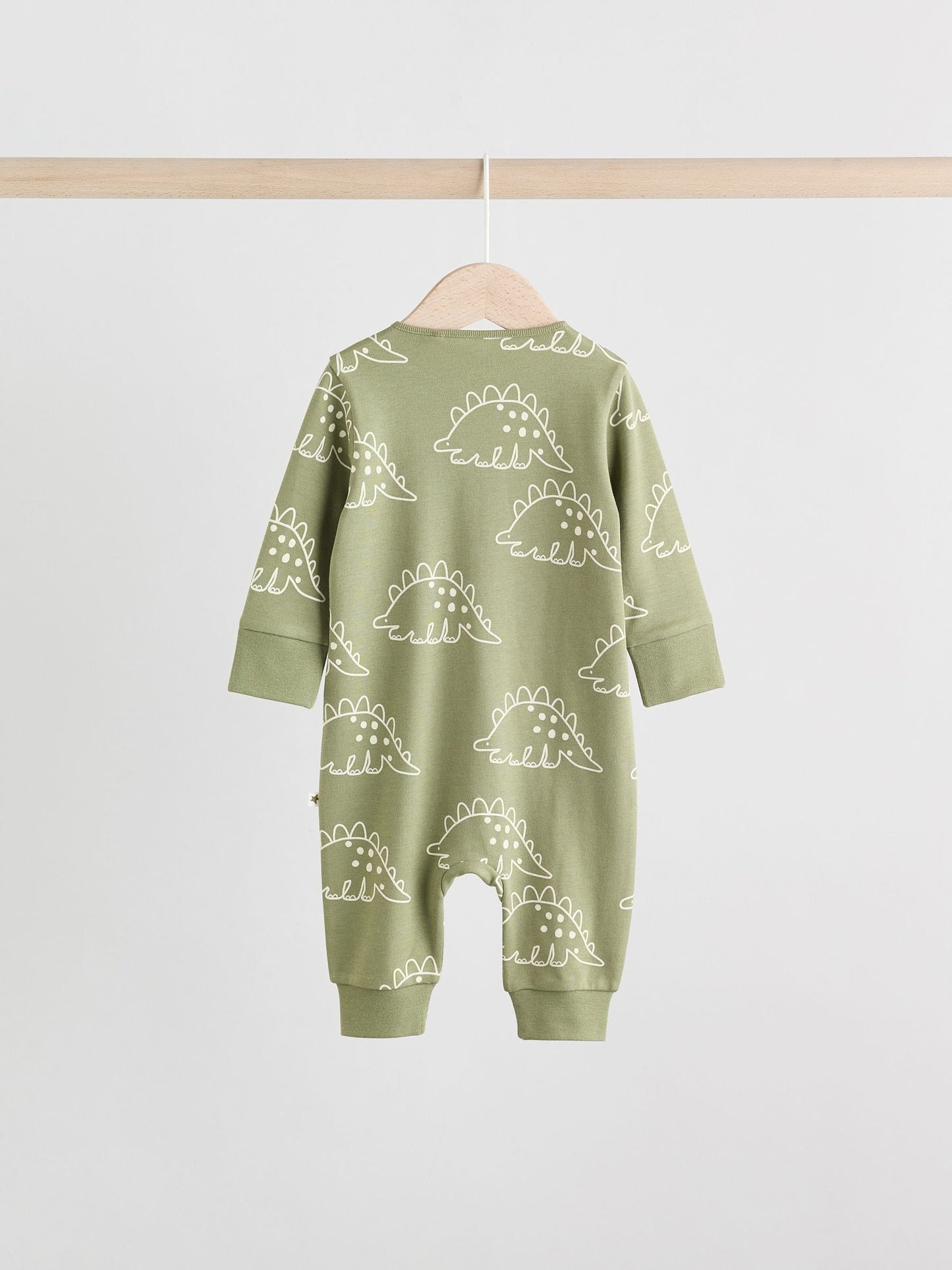 Multi Dino Two Way Zip Baby Sleepsuits 5 Pack (0mths-3yrs) image 8