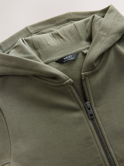 Dsiney Kidz - Khaki Zip Through Sweat Hoodie (3-16yrs) image 3