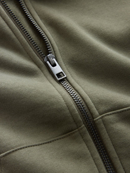 Dsiney Kidz - Khaki Zip Through Sweat Hoodie (3-16yrs) image 5