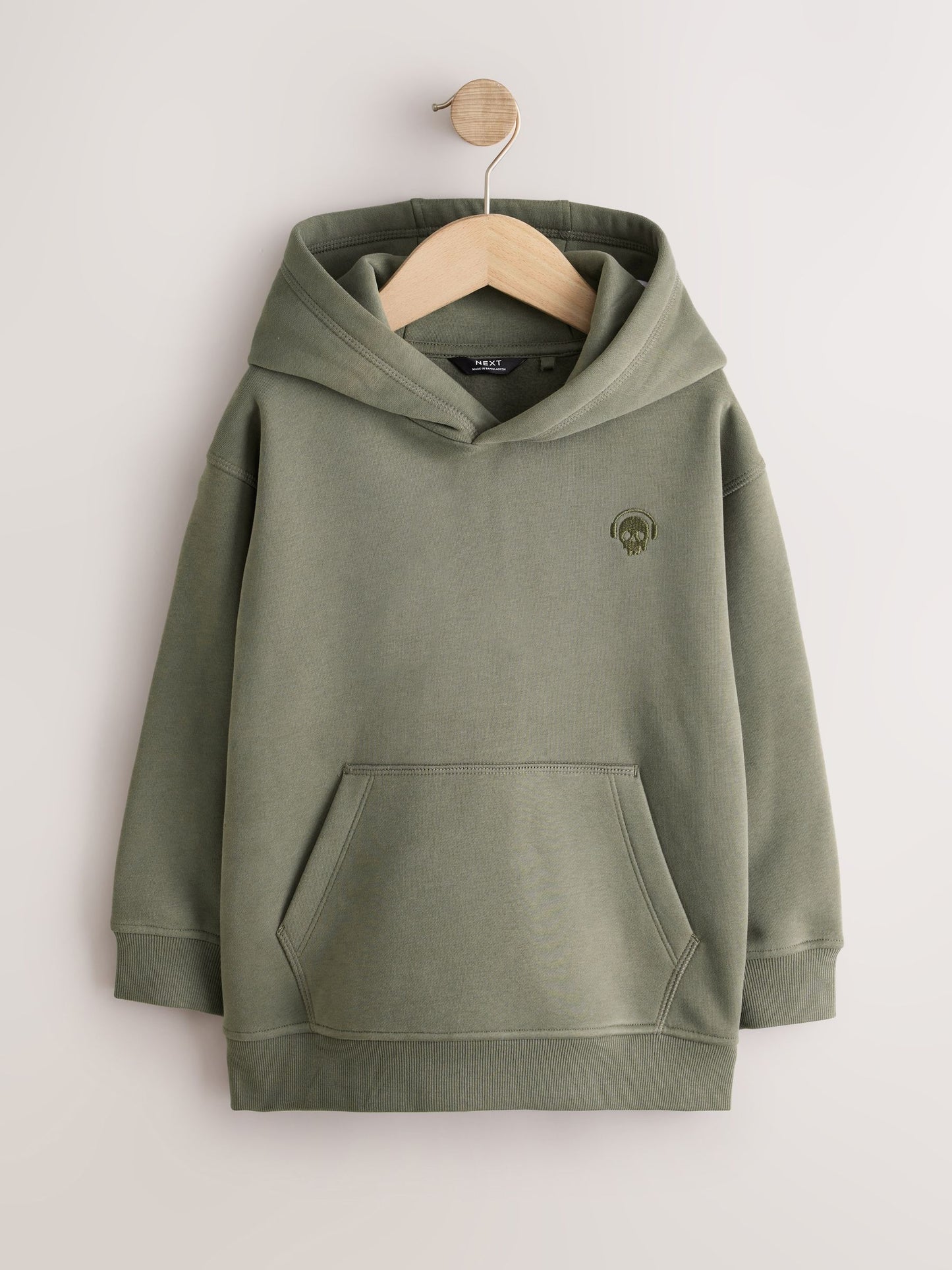 Dsiney Kidz - Khaki Green Skull Overhead Hoodie (3-16yrs) image 1