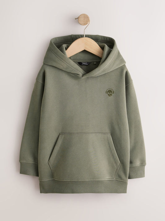 Disney Kidz - Khaki Green Skull Overhead Hoodie (3-16yrs) image 1
