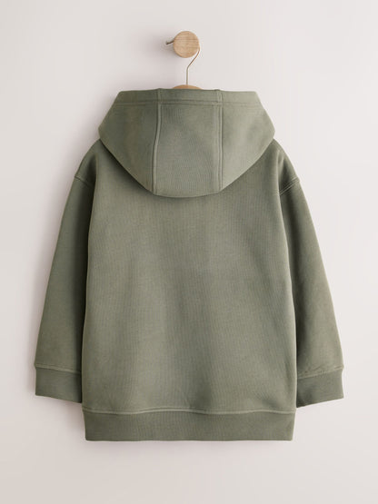 Dsiney Kidz - Khaki Green Skull Overhead Hoodie (3-16yrs) image 2