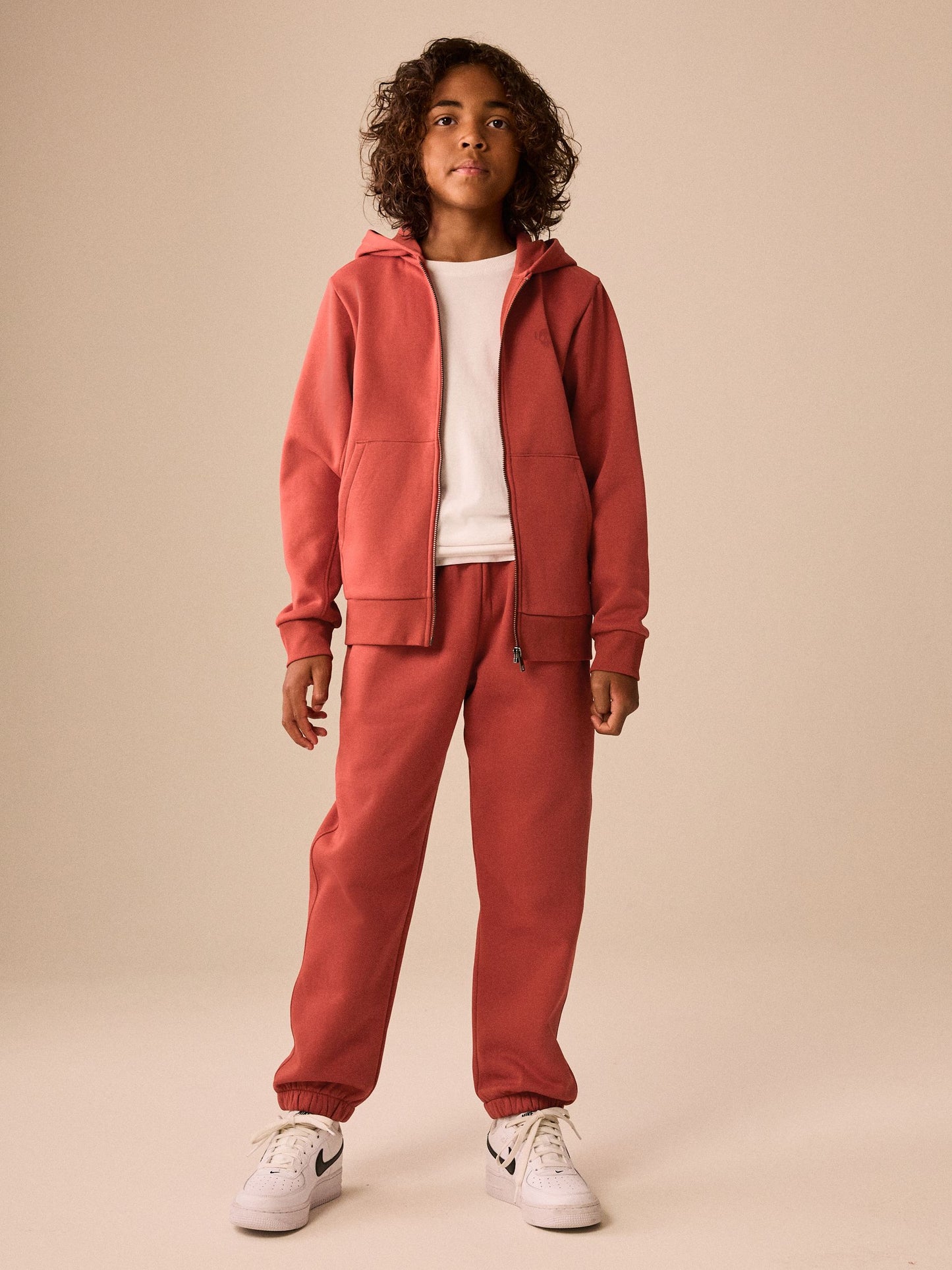 Dsiney Kidz - Rust Brown Skull Zip Through Sweat Hoodie (3-16yrs) image 2