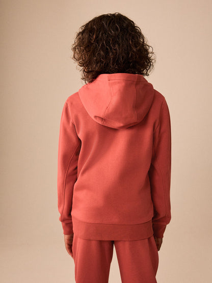 Dsiney Kidz - Rust Brown Skull Zip Through Sweat Hoodie (3-16yrs) image 3