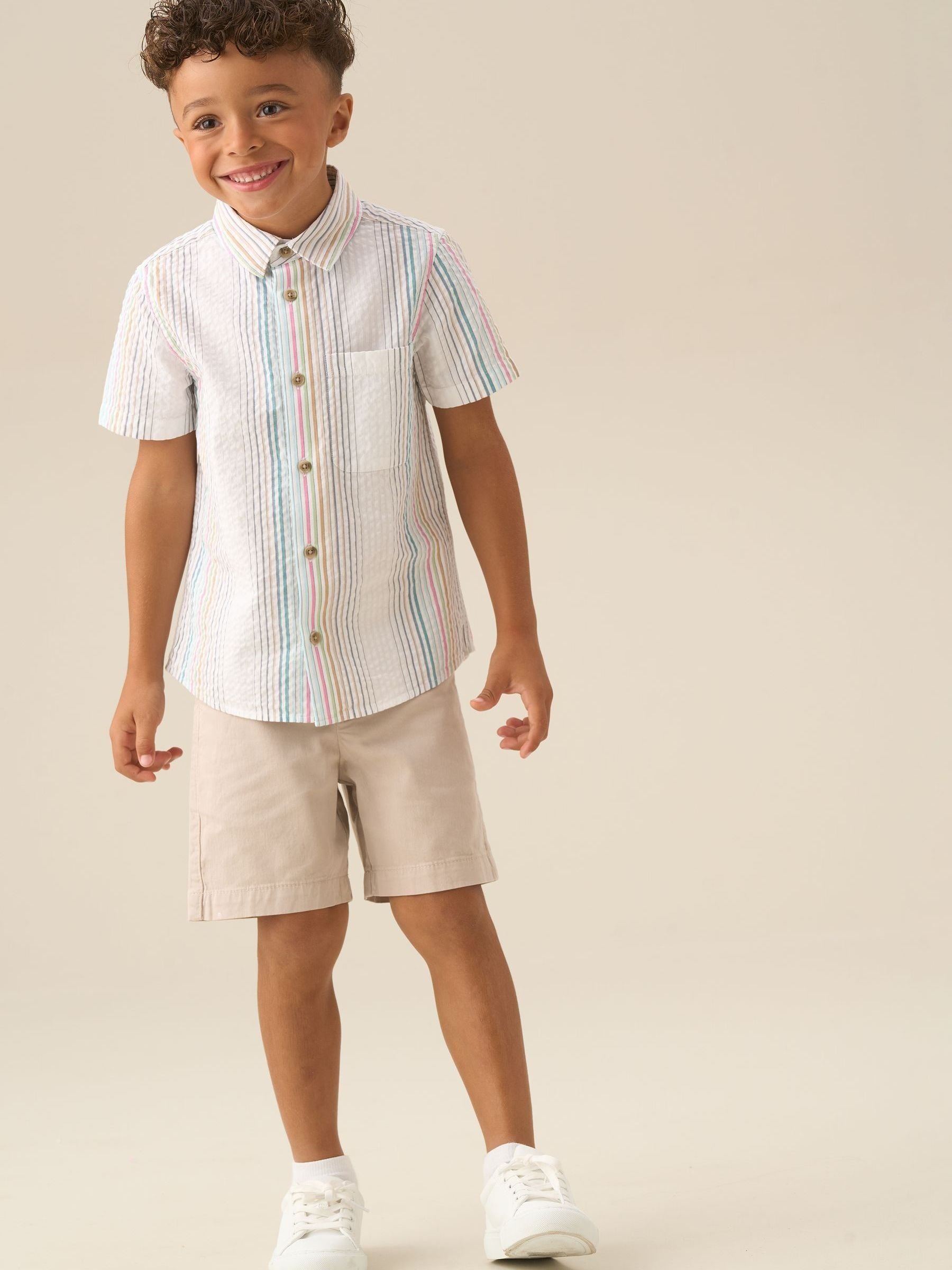 Dsiney Kidz - Angel & Rocket Cream Quinn Stone Chino Shorts image 2