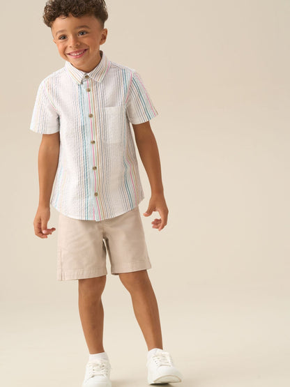 Dsiney Kidz - Angel & Rocket Cream Quinn Stone Chino Shorts image 2