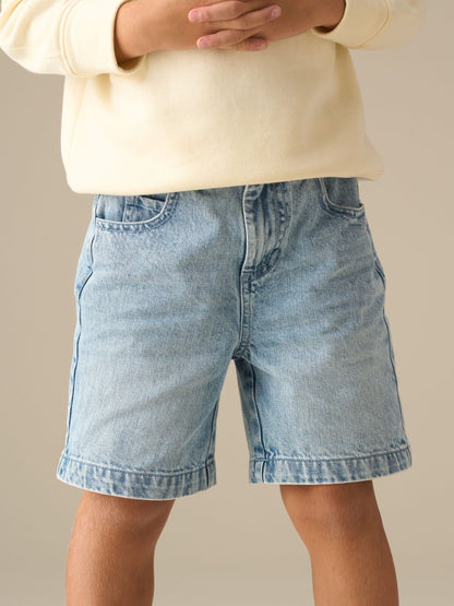 Dsiney Kidz - Angel & Rocket Blue Austin Long Line Wide Denim Shorts image 1