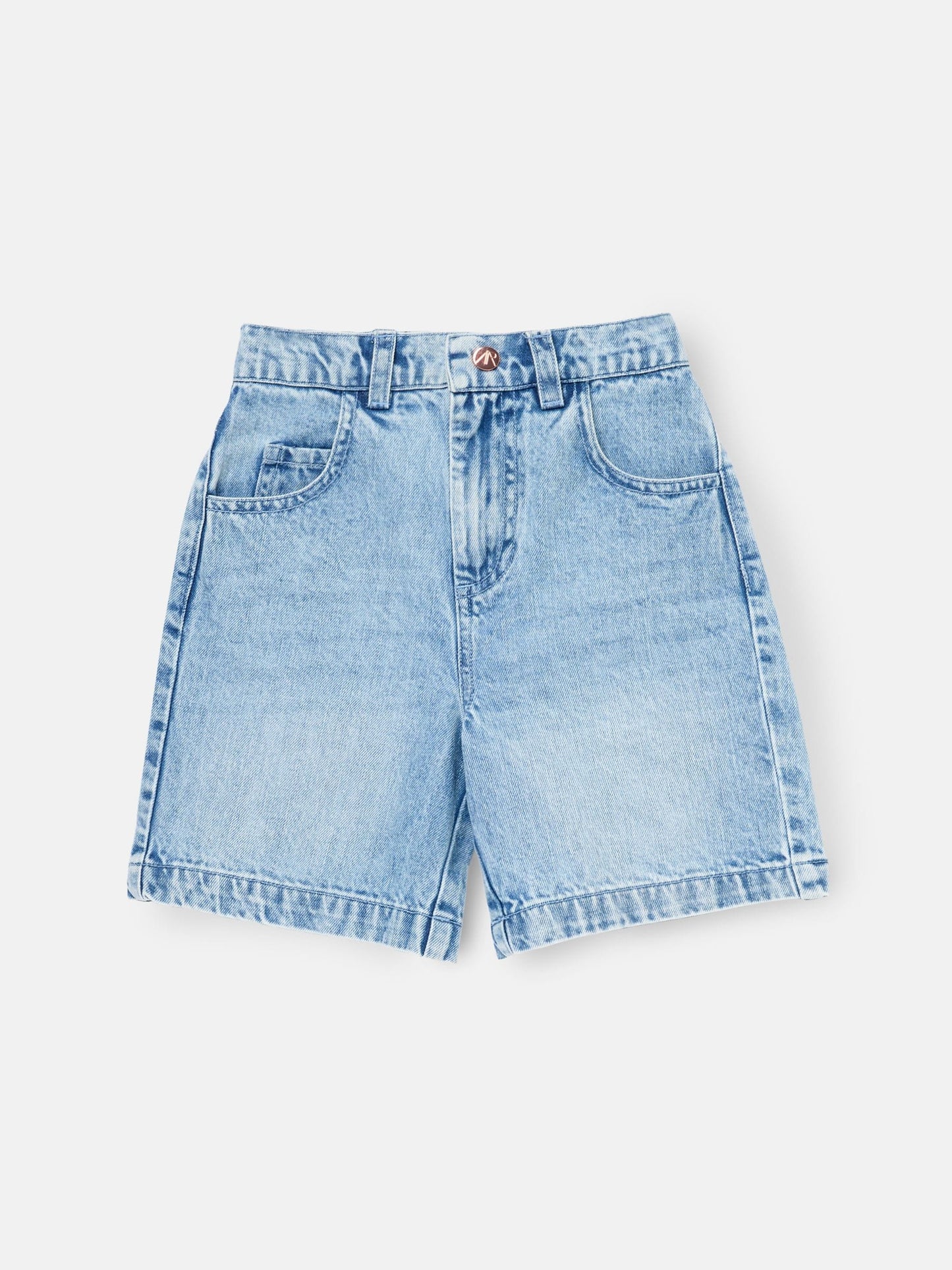 Dsiney Kidz - Angel & Rocket Blue Austin Long Line Wide Denim Shorts image 5