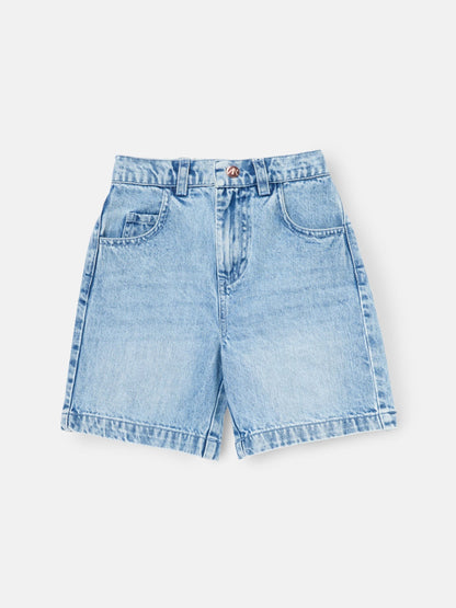 Dsiney Kidz - Angel & Rocket Blue Austin Long Line Wide Denim Shorts image 5