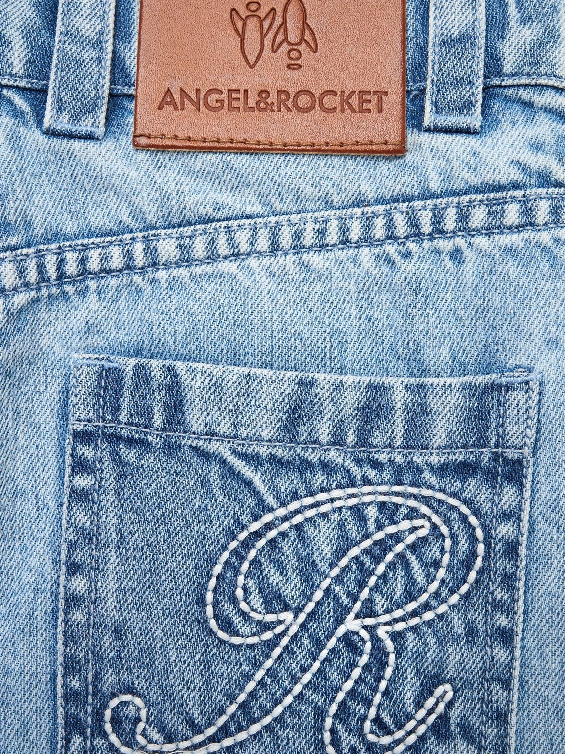 Dsiney Kidz - Angel & Rocket Blue Austin Long Line Wide Denim Shorts image 7