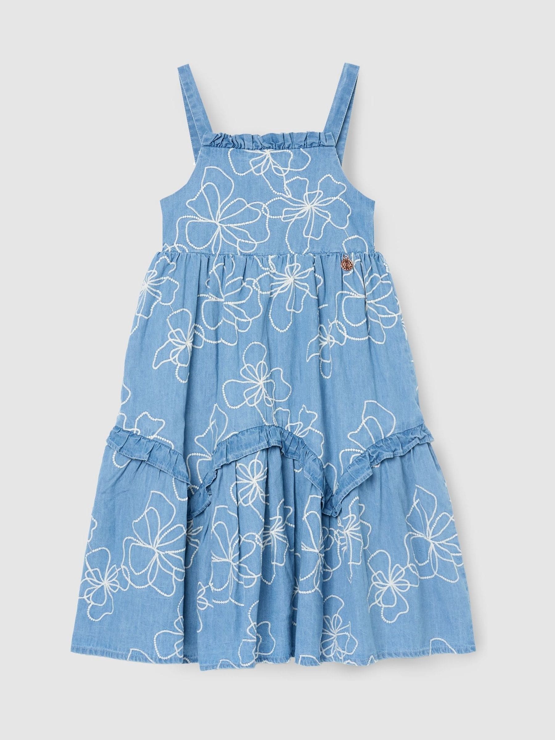 Angel & Rocket Blue Lettie Printed Floral Dress image 6