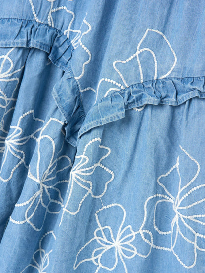 Angel & Rocket Blue Lettie Printed Floral Dress image 8