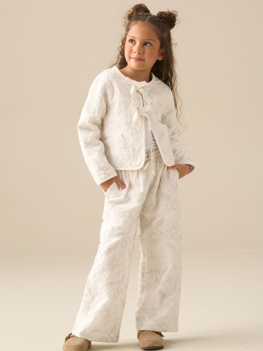 Dsiney Kidz - Angel & Rocket White Aurora Embroidered Tie Front Jacket image 2