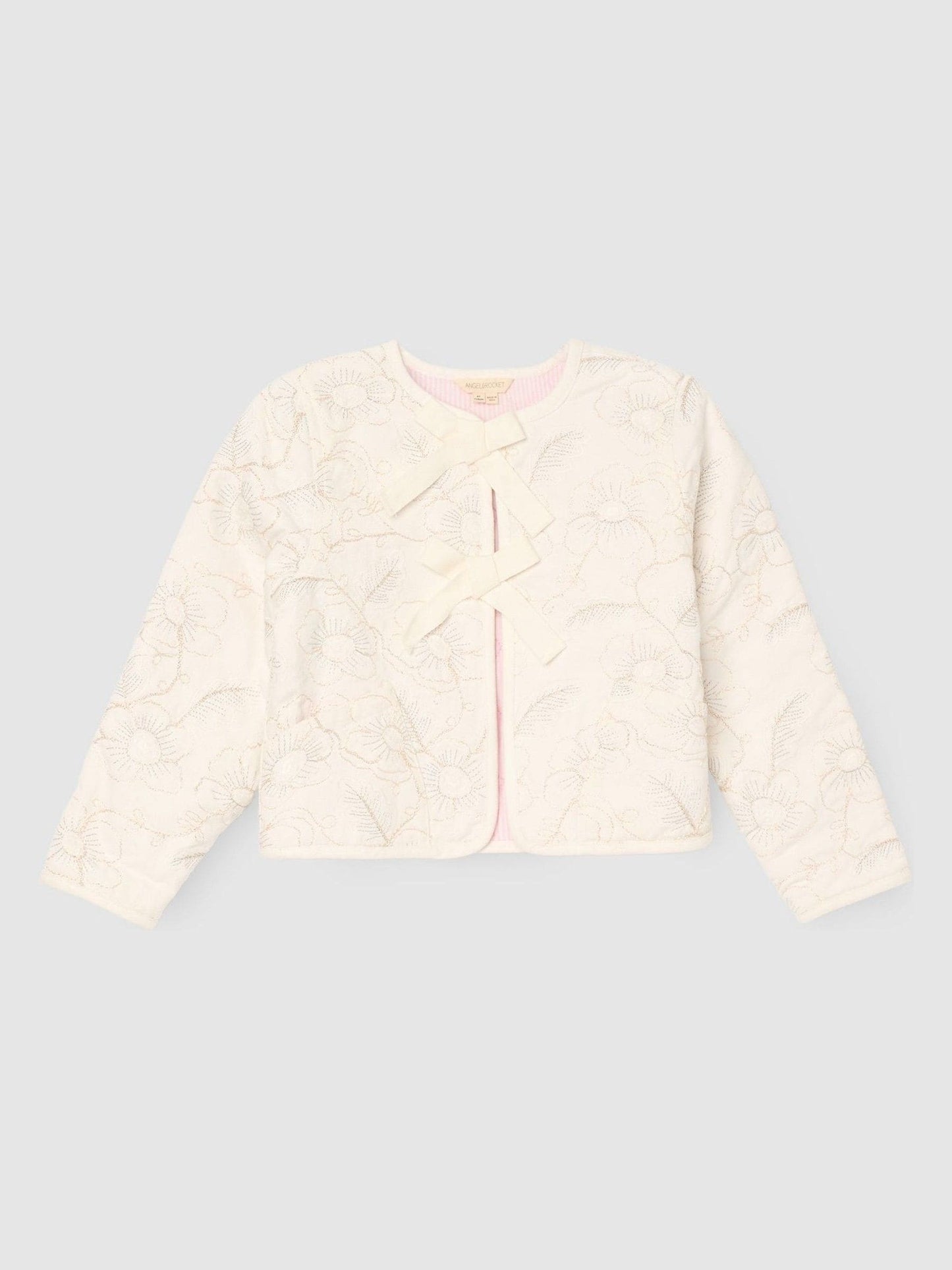 Dsiney Kidz - Angel & Rocket White Aurora Embroidered Tie Front Jacket image 4