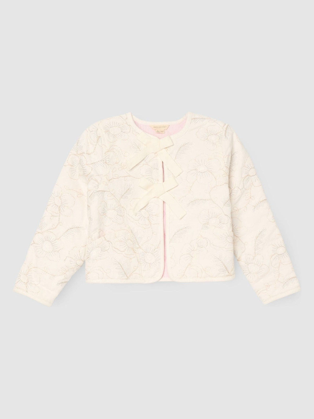 Dsiney Kidz - Angel & Rocket White Aurora Embroidered Tie Front Jacket image 4