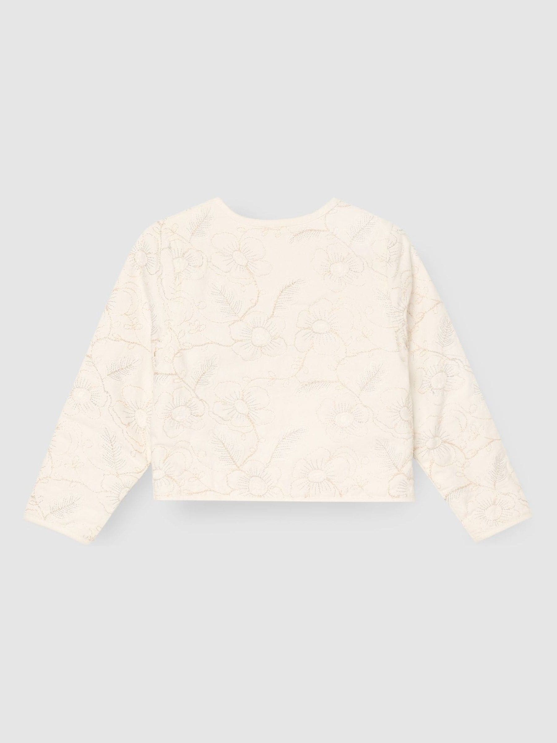Dsiney Kidz - Angel & Rocket White Aurora Embroidered Tie Front Jacket image 5